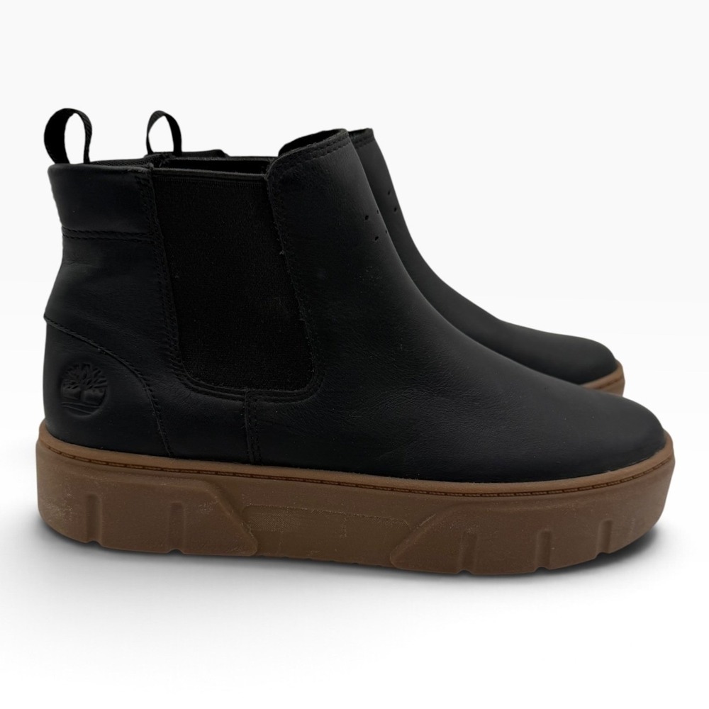 Timberland Chelsea Boots Greyfield Platform Womens Black Chunky Cabincore Hiking